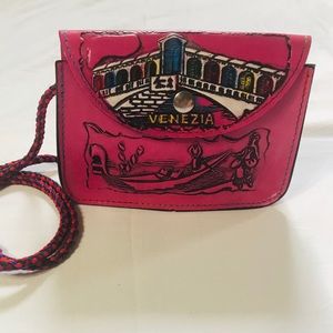 Vintage Souvenir Leather Purse Venezia Venice